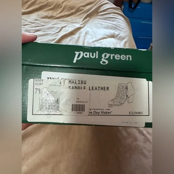 Paul Green The Day Breaker Malibu Saddle Leather Chestnut Leather Boots 7.5